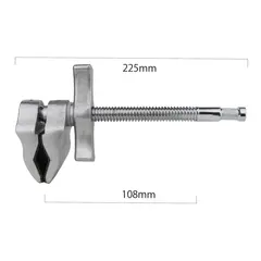Kupo KCP-604 Super Viser Clamp End Jaw Klemme 10,5cm 16mm baby pin