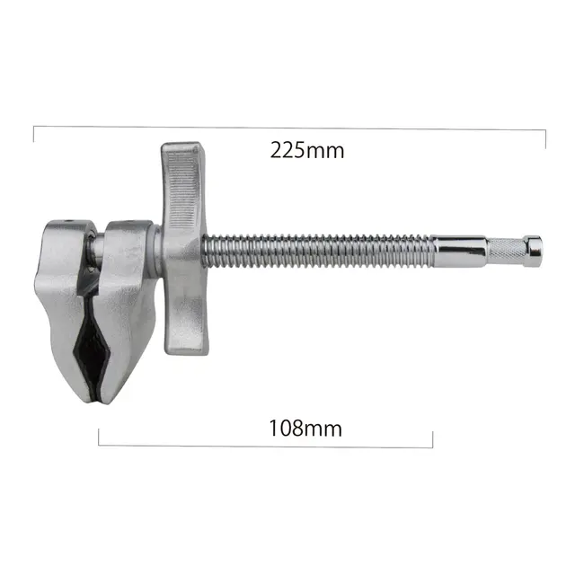 Kupo KCP-604 Super Viser Clamp End Jaw Klemme 10,5cm 16mm baby pin 