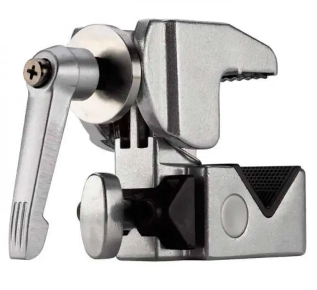 Kupo KCP-710 Convi Clamp Silver Med justerbart håndtak 
