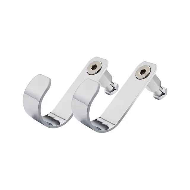 Kupo KS-012 Swivel U Hook 2pk Silver 2stk SuperClamp kroker. Sølvblank 