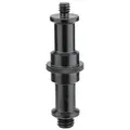 Kupo KS-017 Universal Spigot 16mm Black 3/8&quot;-16 Male and 1/4&quot;-20 Male Threads