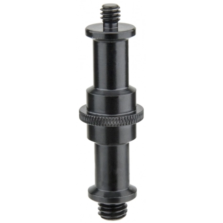 Kupo KS-017s Universal Spigot 16mm Black 3/8"-16 Male and 1/4"-20 Male Threads