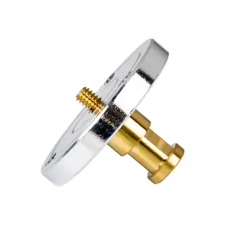 Kupo KS-024 1/4" Plattform m/16mm PIN Festeplate med Baby PIN til 1/4 skrue