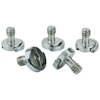 Kupo KS-061 1/4"-20 D-Ring Screws Kameraskruer (5stk) 10mm skaft.