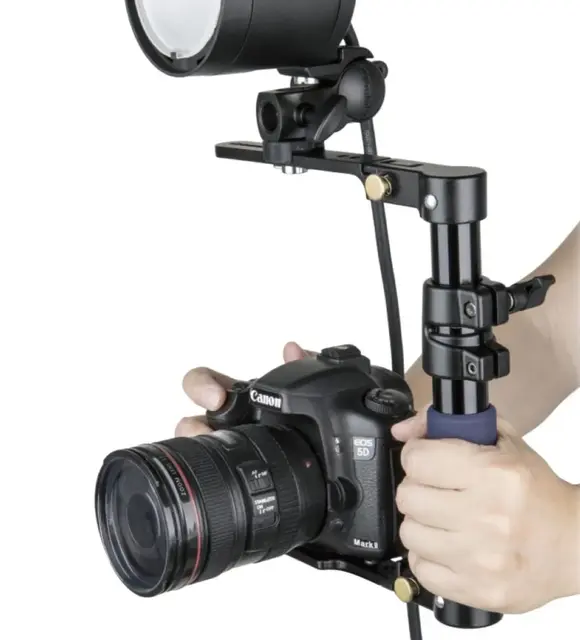 Kupo KS-109 Folding Flash Bracket Kamera Blitsgrep / blitshåndtak 