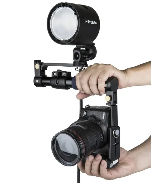 Kupo KS-109 Folding Flash Bracket Kamera Blitsgrep / blitshåndtak 