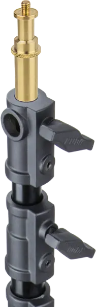Kupo KS-115 Double-Ended Spigot 16mm Pin og 16mm 1/4" gjenget pin 