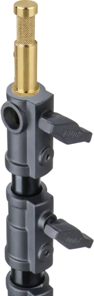Kupo KS-115 Double-Ended Spigot 16mm Pin og 16mm 1/4" gjenget pin 