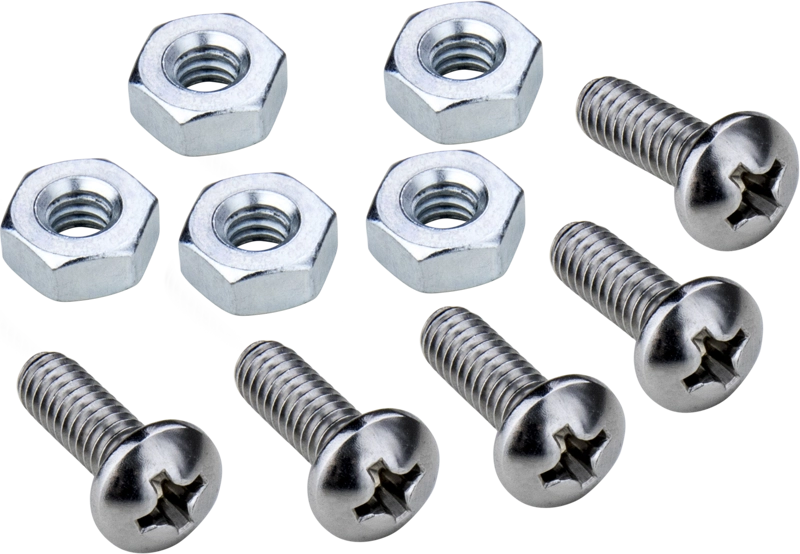Kupo KS-175 1/4"-20 Screw & Nut sett 5stk stjerne-skruer og muttere 1/4"