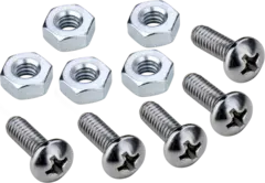 Kupo KS-175 1/4"-20 Screw &amp; Nut sett 5stk stjerne-skruer og muttere 1/4"