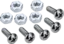 Kupo KS-175 1/4"-20 Screw &amp; Nut sett 5stk stjerne-skruer og muttere 1/4"