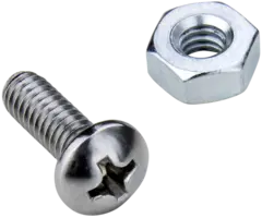 Kupo KS-175 1/4"-20 Screw &amp; Nut sett 5stk stjerne-skruer og muttere 1/4"