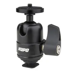 Kupo KS-CB07 Midi Ball Head Cold Shoe Lite kulehode med blitsskofeste