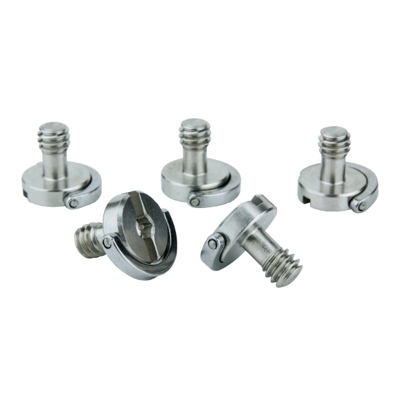 Kupo KS-135 1/4''-20 D-Ring Screws Kameraskruer (5stk) 8mm skaft.