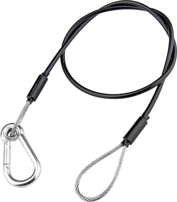 Kupo SW-04 75cm Long Safety Wire 3.2mm Diam.PVC-trukket sikkerhetskabel