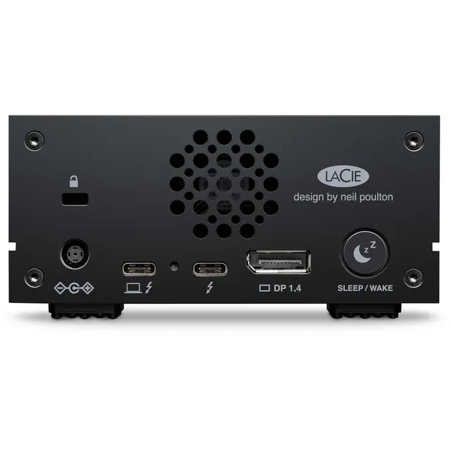 LaCie 1big Dock 4TB Thunderbolt 3 4TB Hub med CF/SD kort og Displayport 