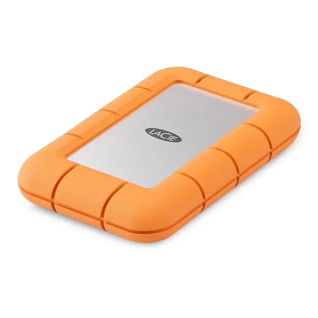 LaCie Rugged Mini SSD 1TB USB 3.2 2000MB/s lese-/skrivehastighet. IP54 
