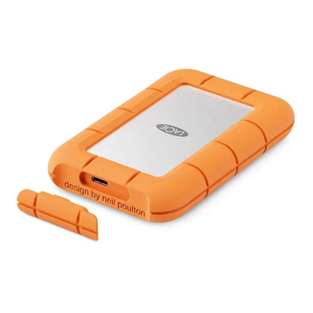 LaCie Rugged Mini SSD 1TB USB 3.2 2000MB/s lese-/skrivehastighet. IP54 