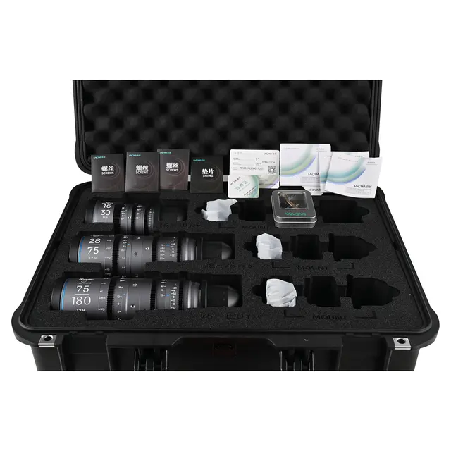 Laowa Ranger Lite FF Cine 3-Lens Bundle 16-30/28-75/75-180mm. Arri PL/Canon EF 