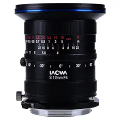 Laowa 17mm f/4 Zero-D Shift GFX Shift-objektiv for Fuji GFX. Manuell