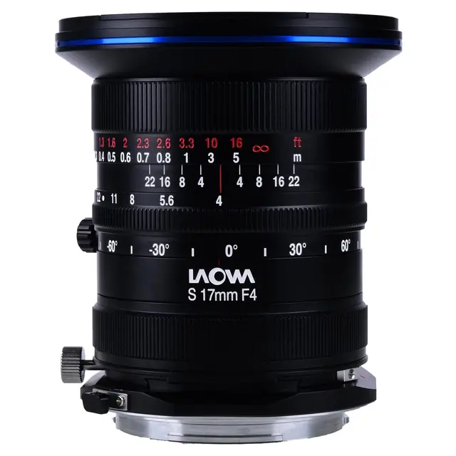 Laowa 17mm f/4 Zero-D Shift GFX Shift-objektiv for Fuji GFX. Manuell 
