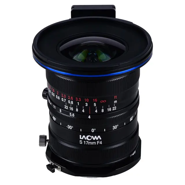 Laowa 17mm f/4 Zero-D Shift GFX Shift-objektiv for Fuji GFX. Manuell 