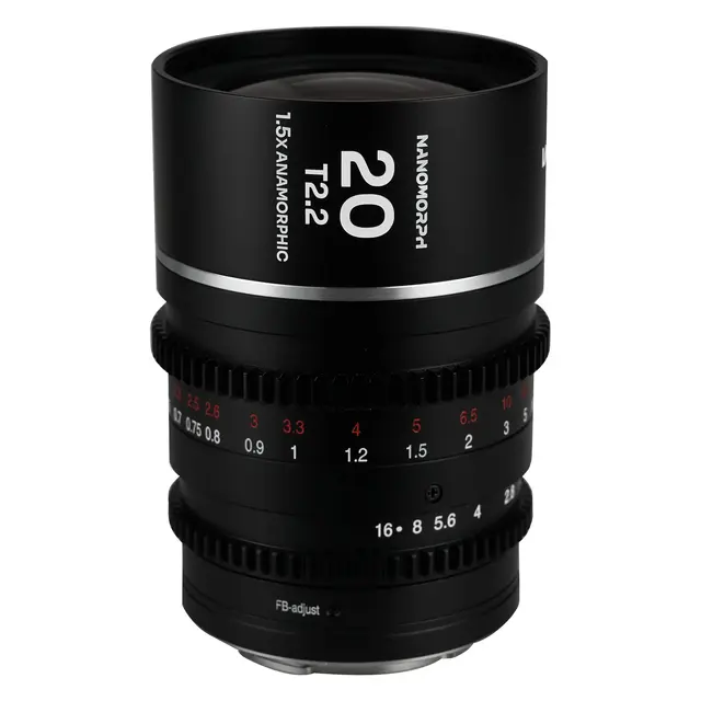 Laowa Nanomorph 20mm T2.2 1.5X (Cine) MFT. Silver 