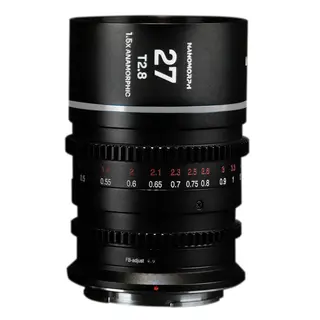 Laowa Nanomorph 27mm T2.8 1.5X S35 (Cine) MFT. Silver