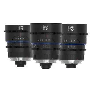 Laowa Nanomorph S35 Prime 3-Lens Bundle Arri PL + EF. 27mm, 35mm, 50mm. Blue