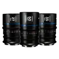 Laowa Nanomorph S35 Prime 3-Lens Bundle Canon RF. 27mm, 35mm, 50mm. Blue