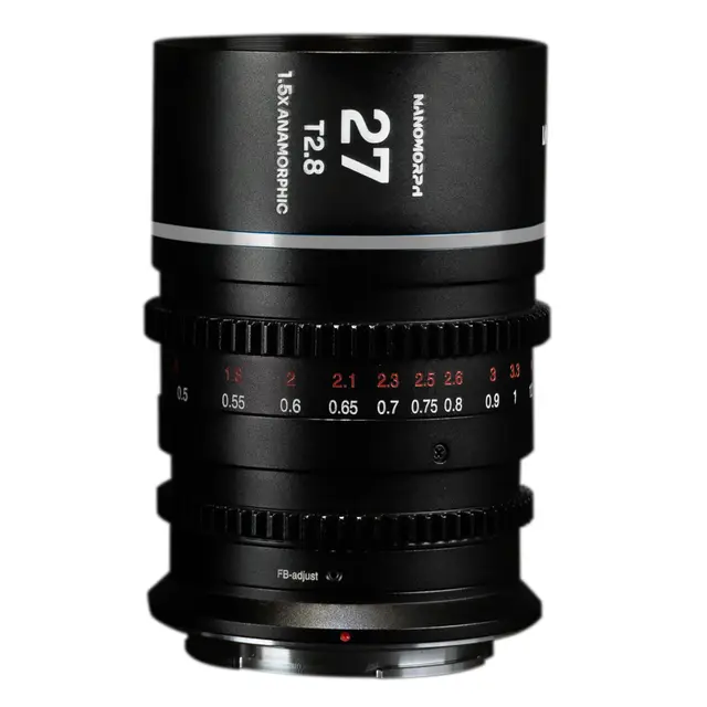 Laowa Nanomorph S35 Prime 3-Lens Bundle Sony E. 27mm, 35mm, 50mm. Silver 