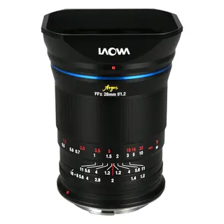 Laowa Argus 28mm f/1.2 FF Canon RF For Canon RF. Manuell fokus