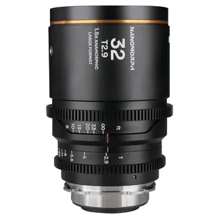 Laowa Nanomorph LF 32mm T2.9 1.5X Amber. Arri PL/Canon EF
