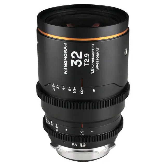 Laowa Nanomorph LF 32mm T2.9 1.5X Amber. Arri PL/Canon EF 