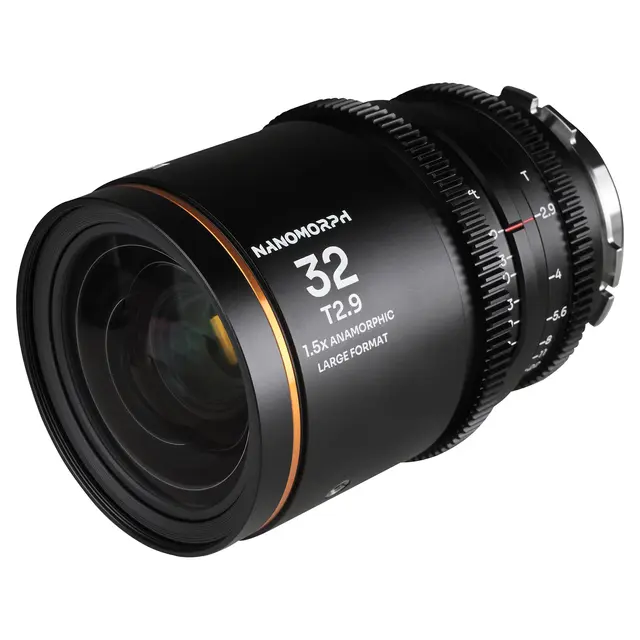 Laowa Nanomorph LF 32mm T2.9 1.5X Amber. Arri PL/Canon EF 