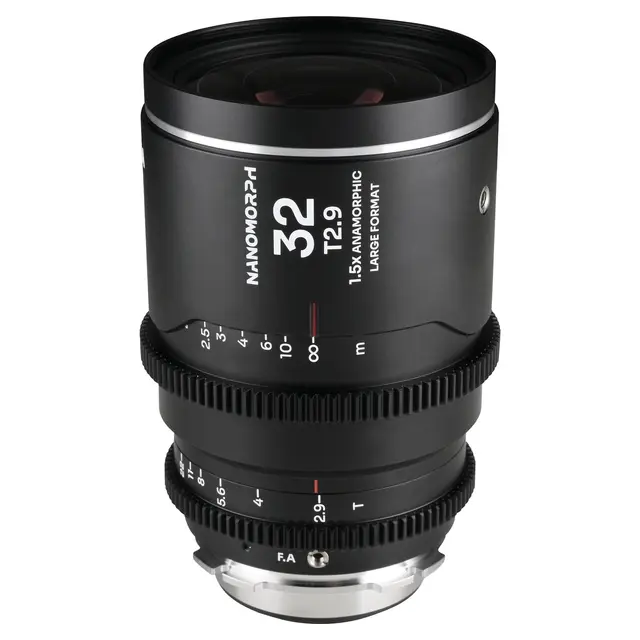 Laowa Nanomorph LF 32mm T2.9 1.5X Silver. Arri PL/Canon EF 