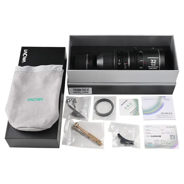 Laowa Nanomorph LF 32mm T2.9 1.5X Silver. Arri PL/Canon EF 