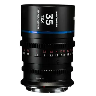 Laowa Nanomorph 35mm T2.4 1.5X S35 (Cine) MFT. Blue