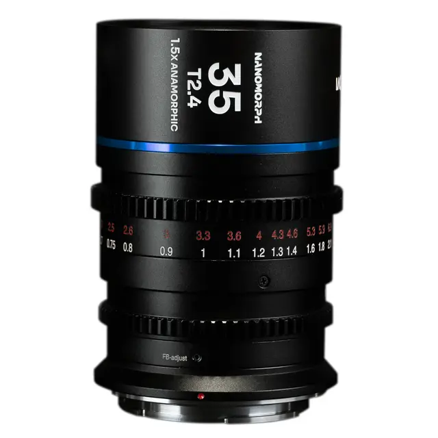 Laowa Nanomorph 35mm T2.4 1.5X S35 (Cine) MFT. Blue 
