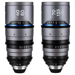 Laowa Sunlight 40-80mm/70-135mm T4.5 2x Bundle. Anamorphic Zoom (Blue) Arri PL