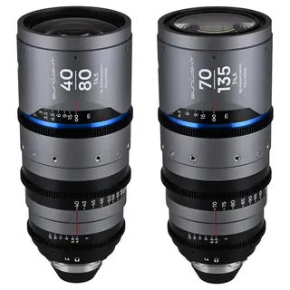Laowa Sunlight 40-80mm/70-135mm T4.5 2x Bundle. Anamorphic Zoom (Blue) Arri PL