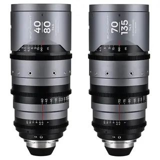 Laowa Sunlight 40-80mm/70-135mm T4.5 2x Bundle. Anamorphic Zoom (Clear) Arri PL