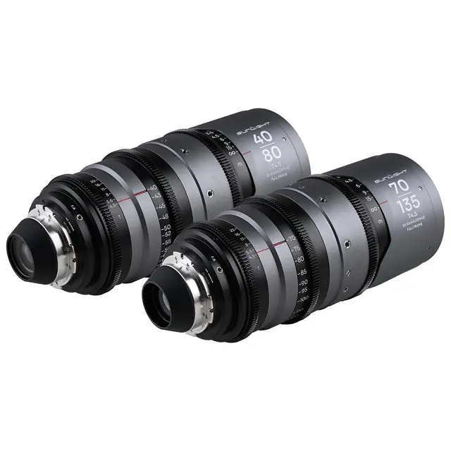 Laowa Sunlight 40-80mm/70-135mm T4.5 2x Bundle. Anamorphic Zoom (Clear) Arri PL 