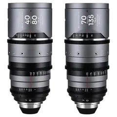 Laowa Sunlight 40-80mm/70-135mm T4.5 2x Bundle. Anamorphic Zoom (Silver) Arri PL