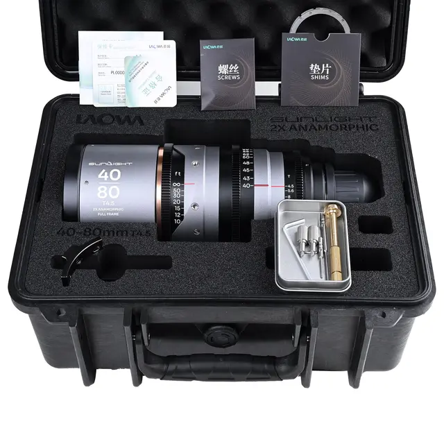 Laowa Sunlight 40-80mm T4.5 2x FF PL Anamorphic Zoom (Amber) Arri PL 