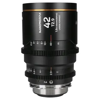 Laowa Nanomorph LF 42mm T2.9 1.5X Amber. Arri PL/Canon EF