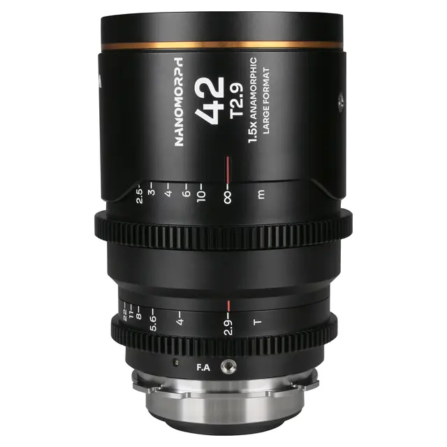 Laowa Nanomorph LF 42mm T2.9 1.5X Amber. Arri PL/Canon EF 
