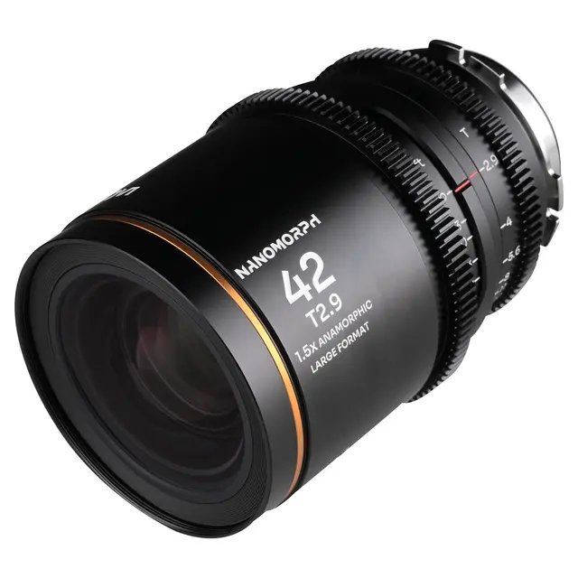 Laowa Nanomorph LF 42mm T2.9 1.5X Amber. Arri PL/Canon EF 