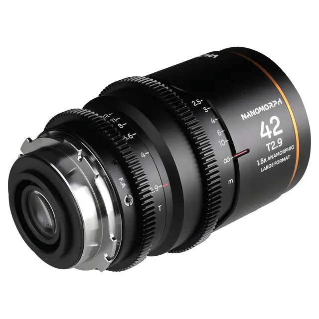 Laowa Nanomorph LF 42mm T2.9 1.5X Amber. Arri PL/Canon EF 