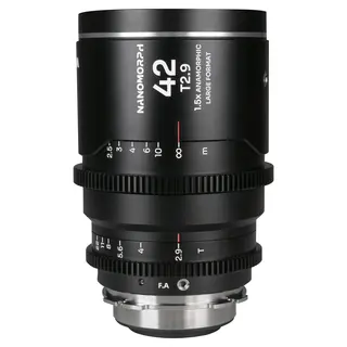 Laowa Nanomorph LF 42mm T2.9 1.5X Silver. Arri PL/Canon EF